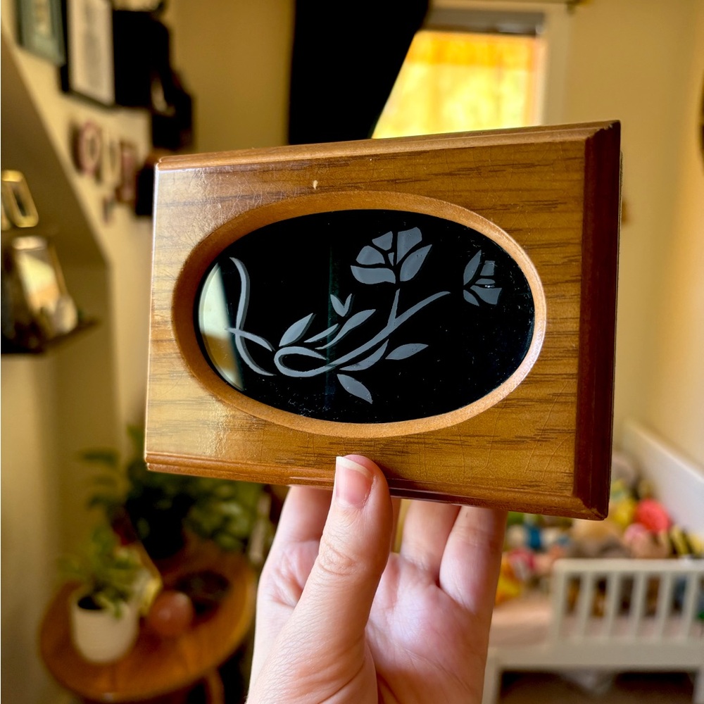 Vintage Wooden Jewelry Box